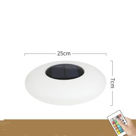 LED waterproof solar lawn light (Option: White-S)