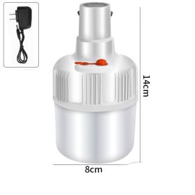 Rechargeable Bulb Lantern led Portable Camping Light Outdoor Solar Lights Lighting With Remote Control 60W 80W 100W Tent Lamp (Option: US-1A)