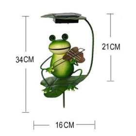 Solar Lamp Outdoor Lawn Lamp Lawn Lamp Ground Plug Lamp Frog Garden Decoration Lamp (Option: )