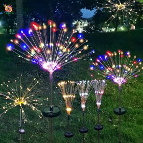 Firework Lights Christmas Outdoor Led Holiday Sky Starry Lights (Option: Blue-120cm-2Modes)