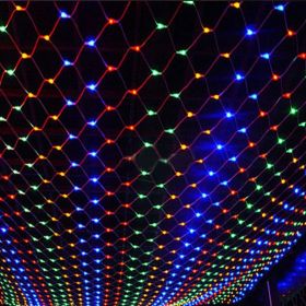 Christmas led lights string lights outdoor waterproof fishnet lights full of stars paved holiday lights wedding ins decorative lights (Option: )