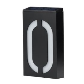 Solar Powered House Number (Option: Number 0)