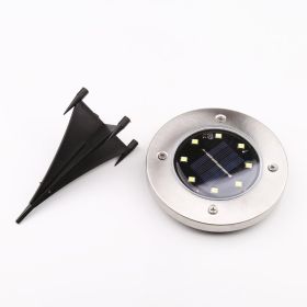 Waterproof Solar Powered LED Garden Lawn Lights (Option: 8LED Warm white-4pc)