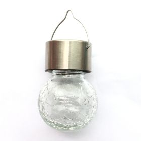 Solar cracked glass pendant light (Option: White light)