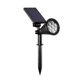 Solar Lawn Light LED Outdoor Waterproof Wall Light RGB Garden Light (Option: 4 lights white light)
