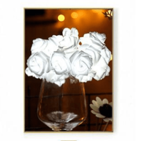 Rose LED String Lights (Option: White-Battery-1m)
