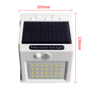 Solar sensor light (Option: Warm light-WT-3 mode 28)