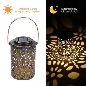 Garden Decoration Solar Wrought Iron Ground Ball Lamp (Option: Sun flower-1PCS)