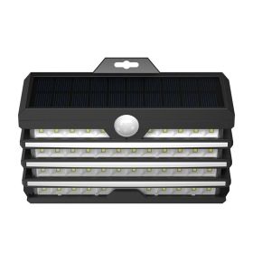 Human body induction wall lamp led outdoor lighting (Option: Black 1-1)