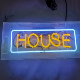 LED Neon Sign Acrylic Glass Light Box (Option: Pink-220V US)